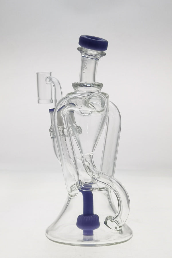 Wholesale 10 Inline Recycler Hookah With Quartz Nail Heady Vortex