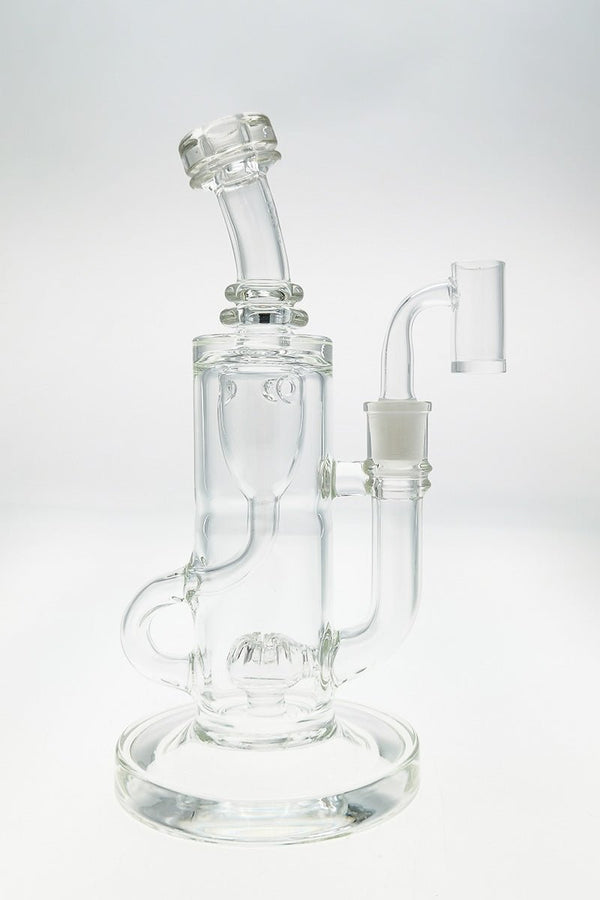 10-Inch Klein Incycler Oil Rig - Super Slit Puck 50x5MM | Thick Ass Glass